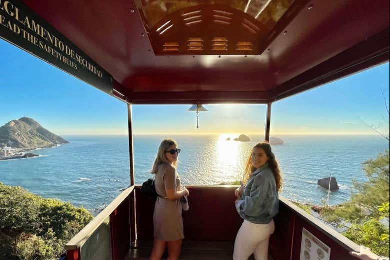 Desfrutando da vista do observatório