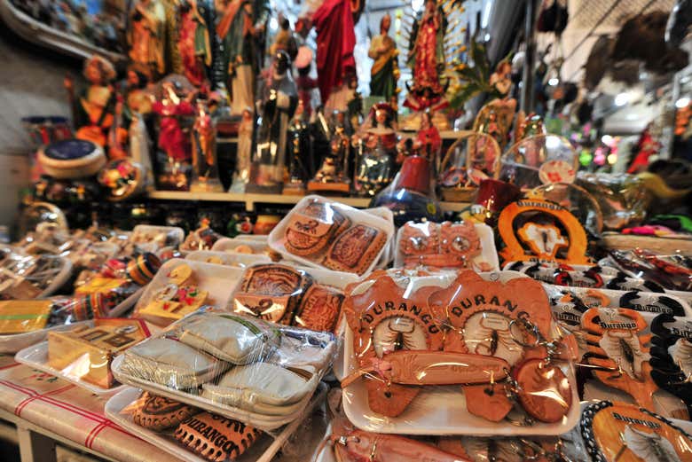 Puesto de artesanía de Durango