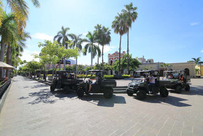 Haremos parada en distintos puntos del centro de Mazatlán