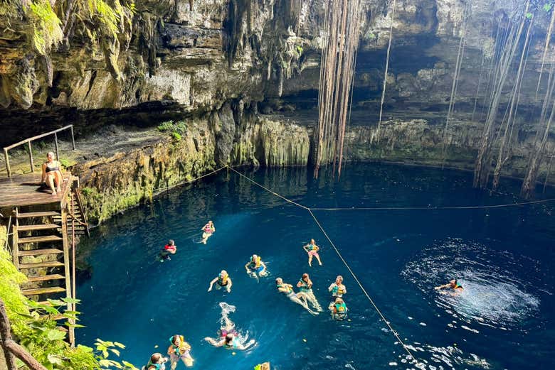Take a dip at the Oxmán Cenote
