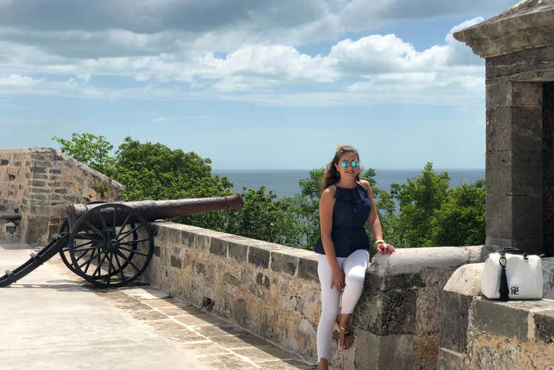 In posa per una foto nel Forte