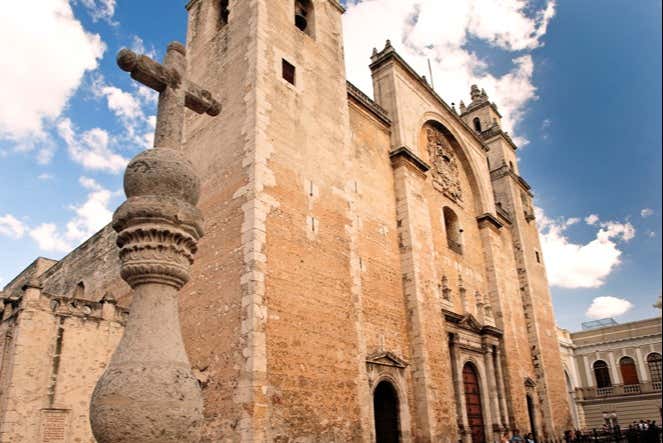 Fachada de la Catedral de Yucatán