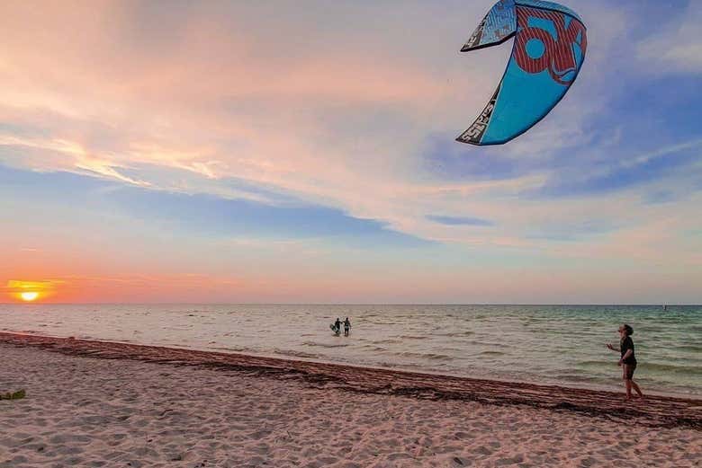 Una de las playas de la costa yucateca