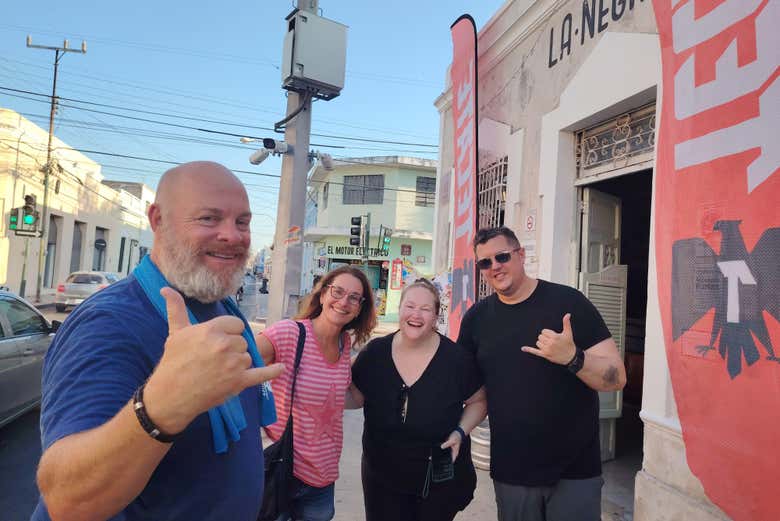 Disfrutando del tour de cantinas