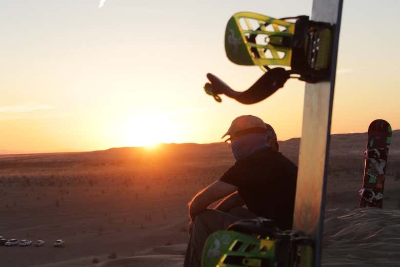 Laissez-vous glisser sur le sable