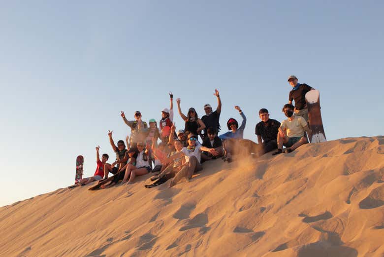 Expérience de sandboarding