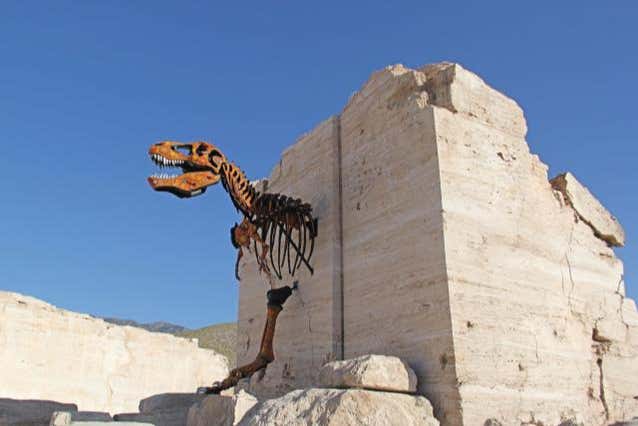 Una estructura en las minas de mármol