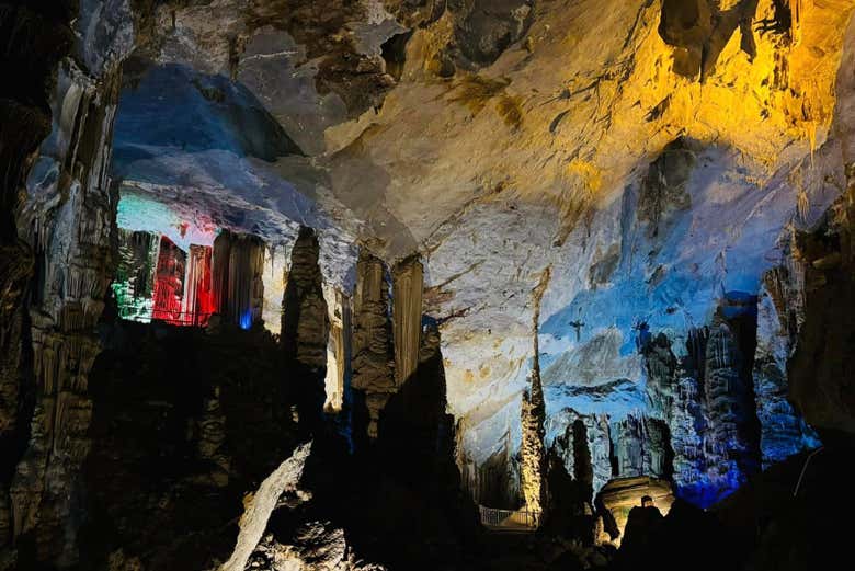 Interior de las grutas