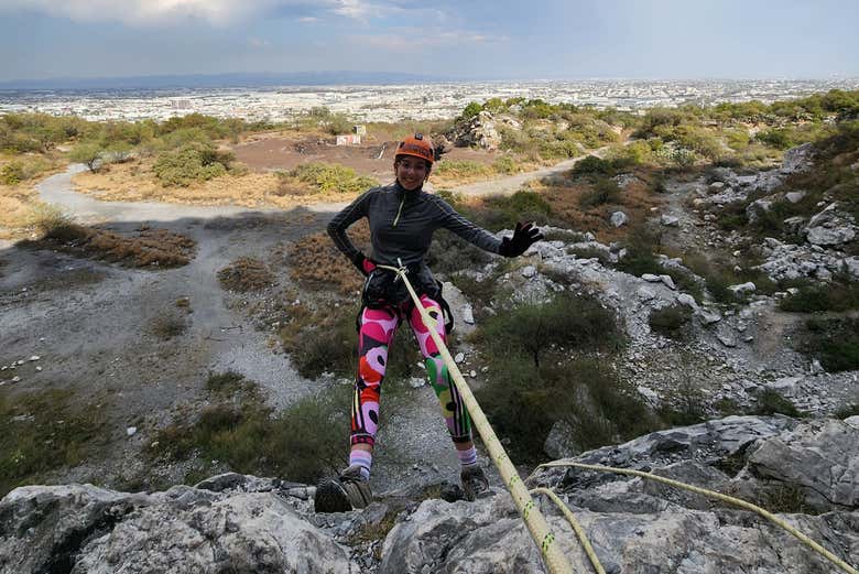 Discesa in corda doppia al Cerro del Topo Chico
