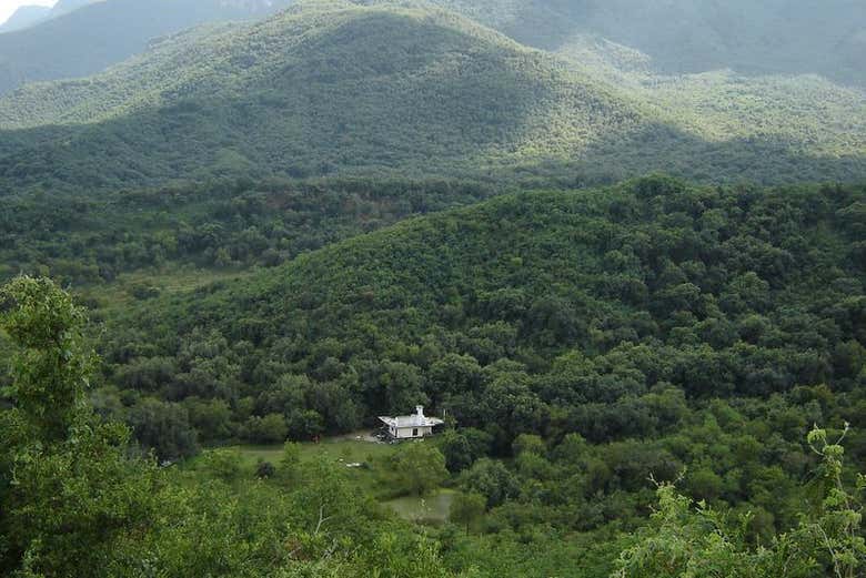Natureza dos arredores de Santiago