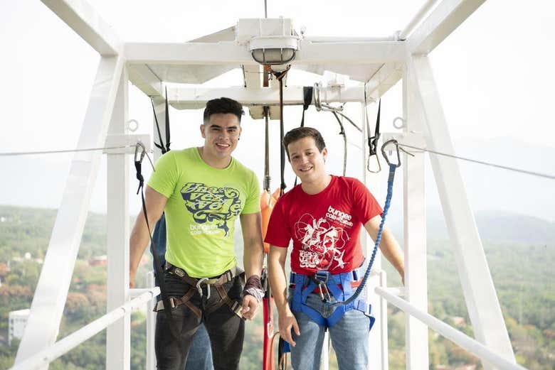 Foto antes de saltar