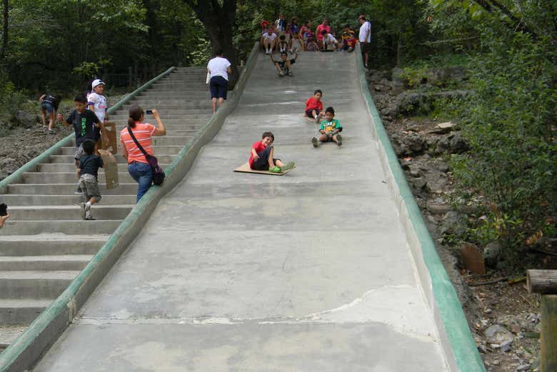 Disfrutando de todos los rincones del parque Chipinque