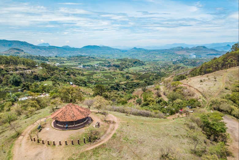 Vista aérea de los alrededores de Tacámbaro