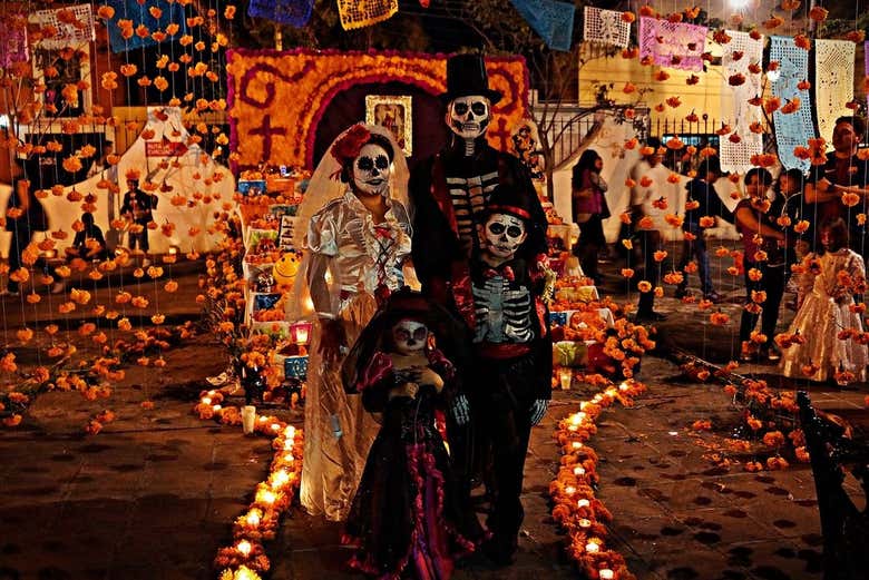 Una familia lista para la celebración