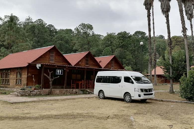Llegando a San Sebastián de las Grutas