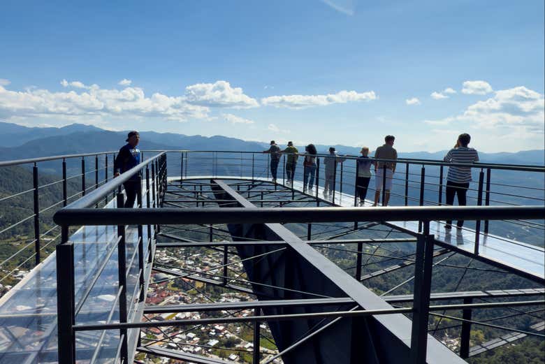 El mirador de cristal de Ixtlán