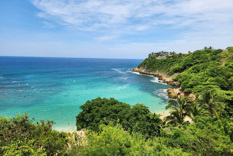 Paisajes de la playa de Carrizalillo
