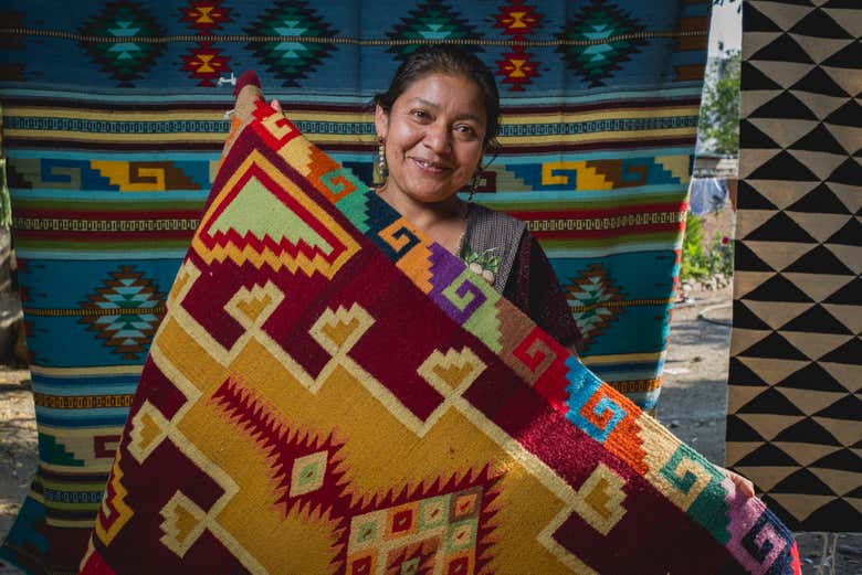 Teotitlán del Valle destaca por sus tejidos
