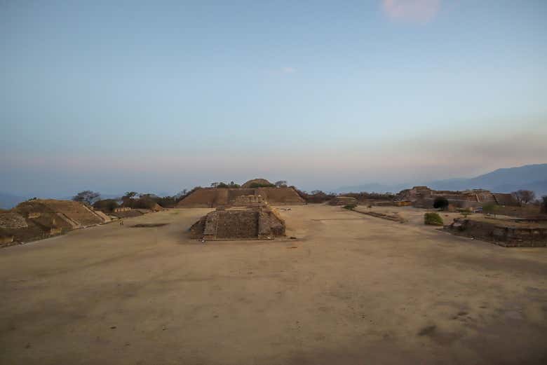 Coucher de soleil à Monte Albán