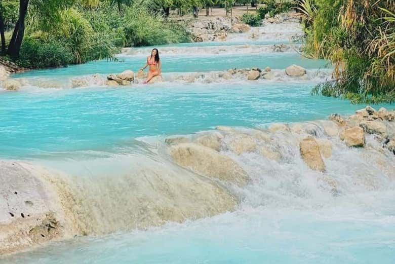 Baño en las pozas de Tolantongo