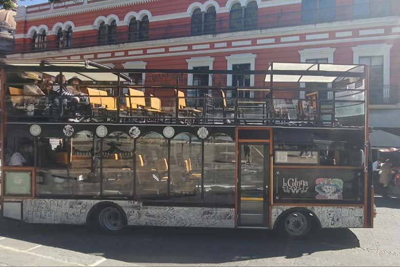 Realizaremos un recorrido en turibús por Puebla