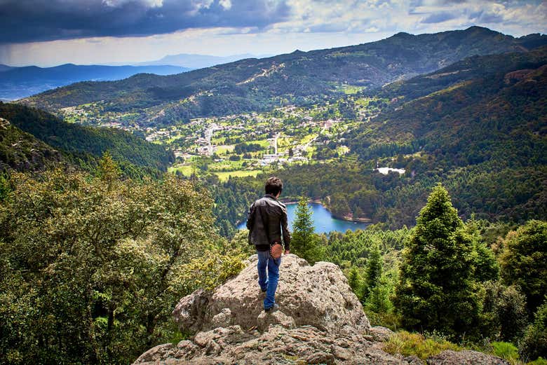 Disfrutando de las hermosas vistas