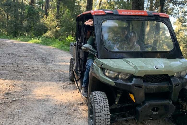 Disfrutando del tour en buggy por Mineral del Chico