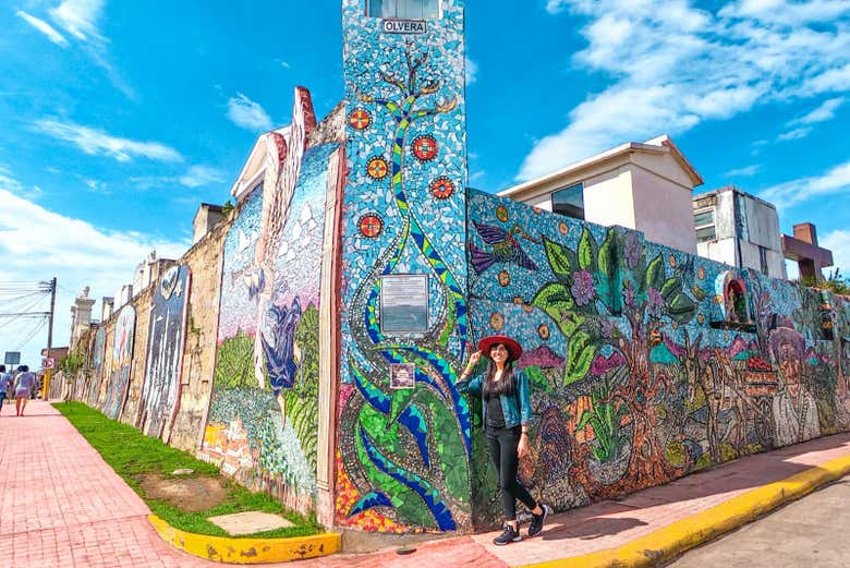 Visitando los vitromurales de Zacatlán