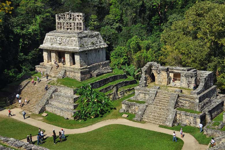The archeological site at Palenque