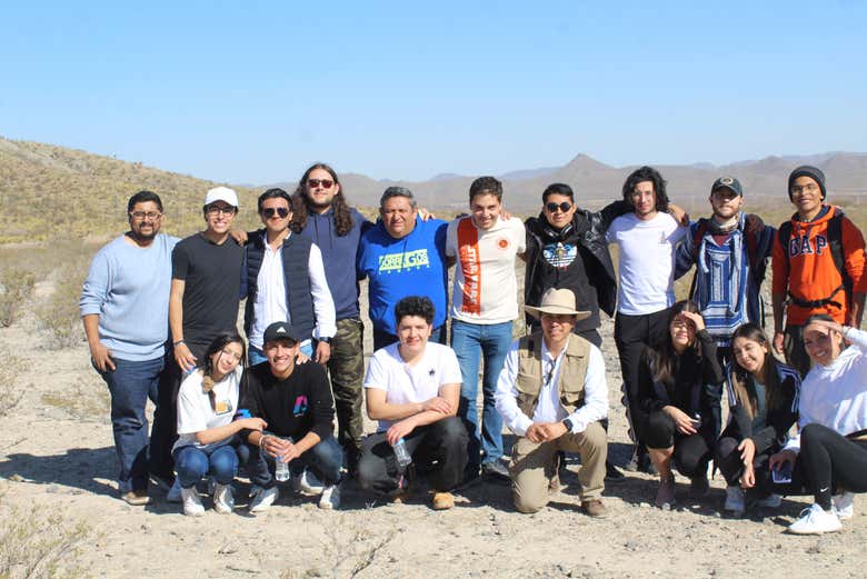 Pendant la randonnée à la découverte des pétroglyphes