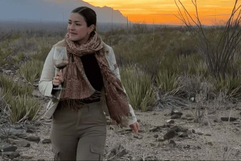 Dégustation de vins au coucher du soleil
