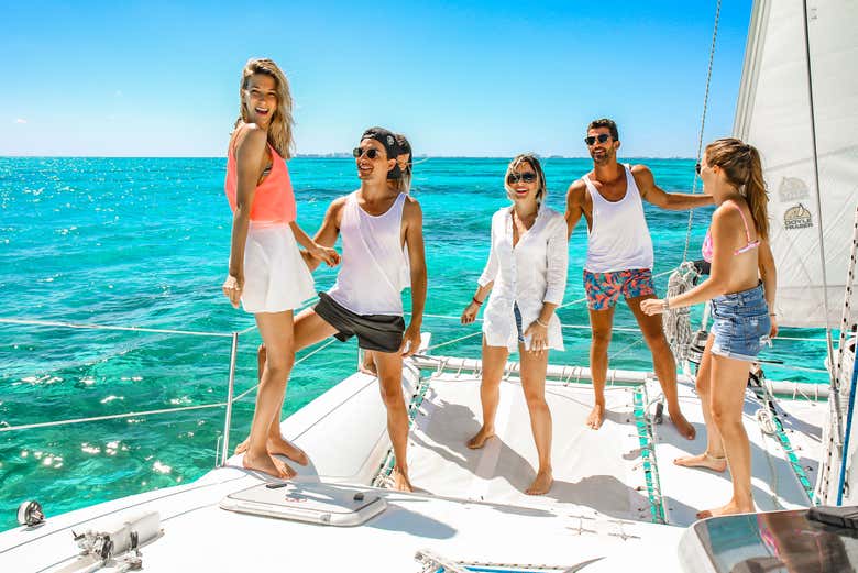 Disfrutando de una travesía por el mar Caribe
