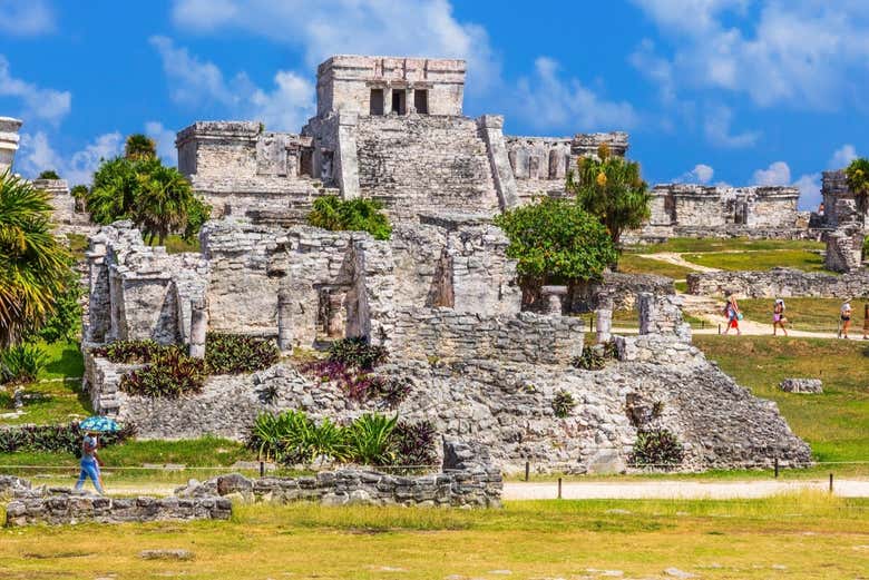 El templo maya de El Castillo en Tulum