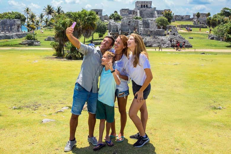 Disfrutando de la experiencia en familia