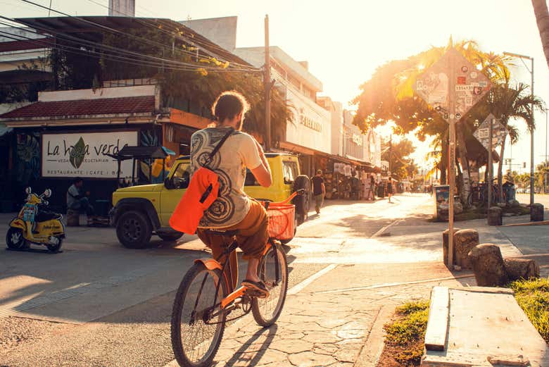 Pedaleando por Playa del Carmen