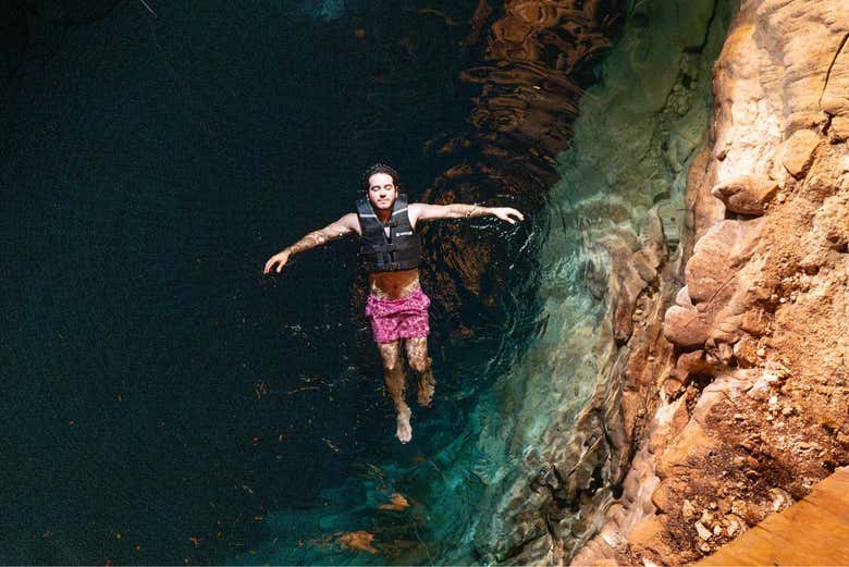 Vous pourrez vous baigner dans le cénote