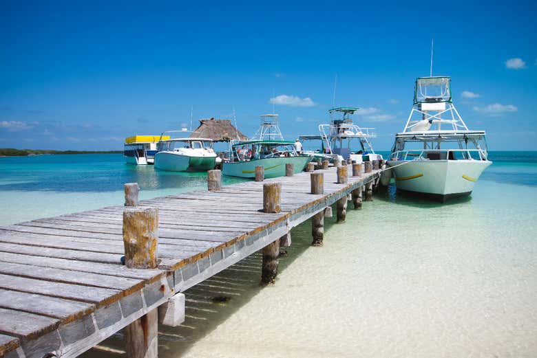 Muelle en Isla Contoy