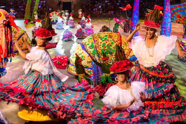 Xcaret se transforma en un espectáculo de música y tradición