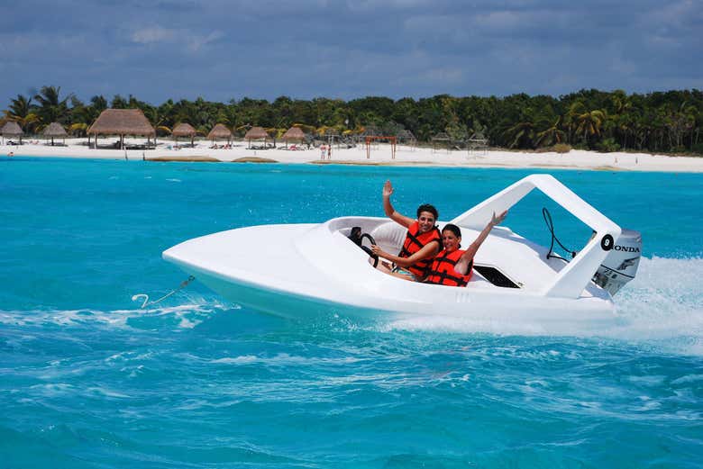 Have fun speeding over the waves!