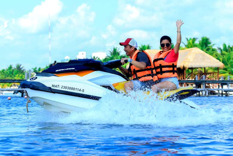 Jet ski tour in Punta Maroma