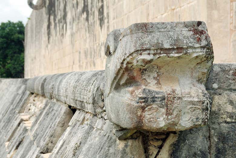 Esculturas em Chichén Itzá