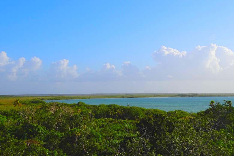 Enjoy a dip in the Chunyaxché lagoon