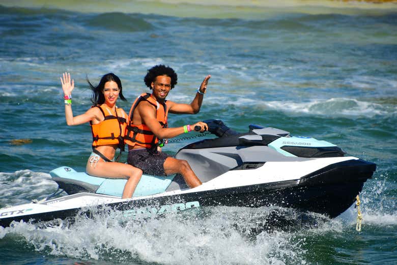 ¡Momento foto sobre las motos de agua!