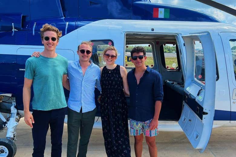 Ready for a ride on a helicopter