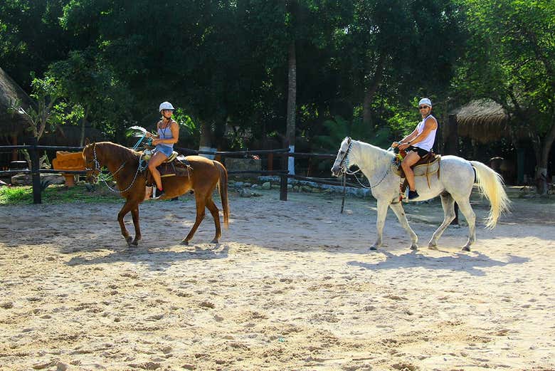 Practicando la cabalgata