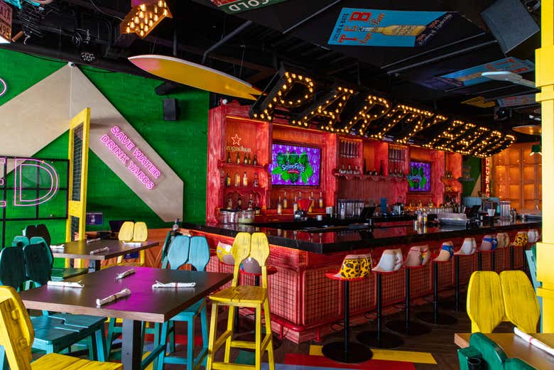 Señor Frog's Playa del Carmen tem um ambiente muito festivo