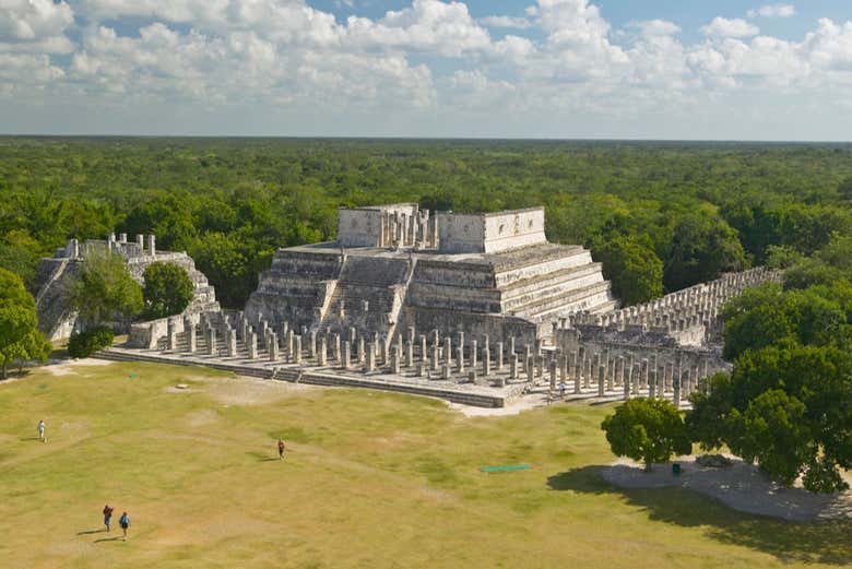 Templo de los Guerreros, uno de los más famosos de Chichén Itzá