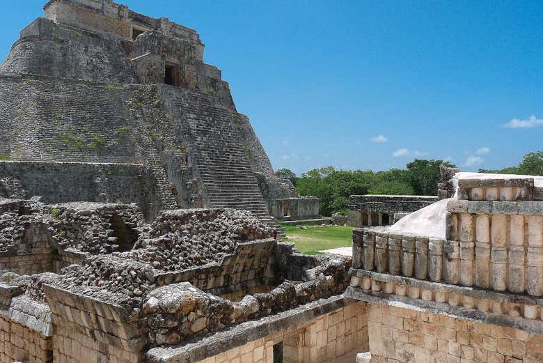 Vista de la pirámide de Kukulcán