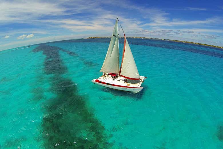 Catamarã à Isla Mujeres