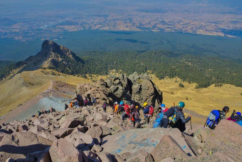 Ascendiendo por la ladera
